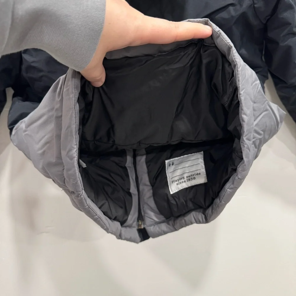 Columbia Kids Gray Black Hooded Ski Snow Jacket Soze XS 6/7